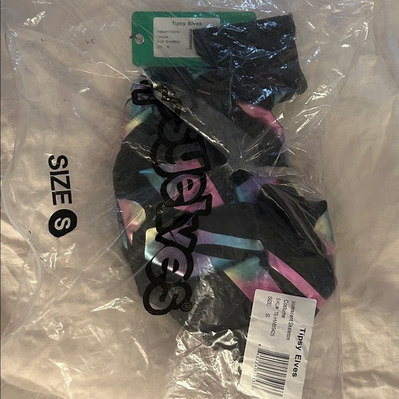 Tipsy Elves Iridescent Skeleton Bodysuit Costume Size SMALL - unable to return - Picture 4 of 6